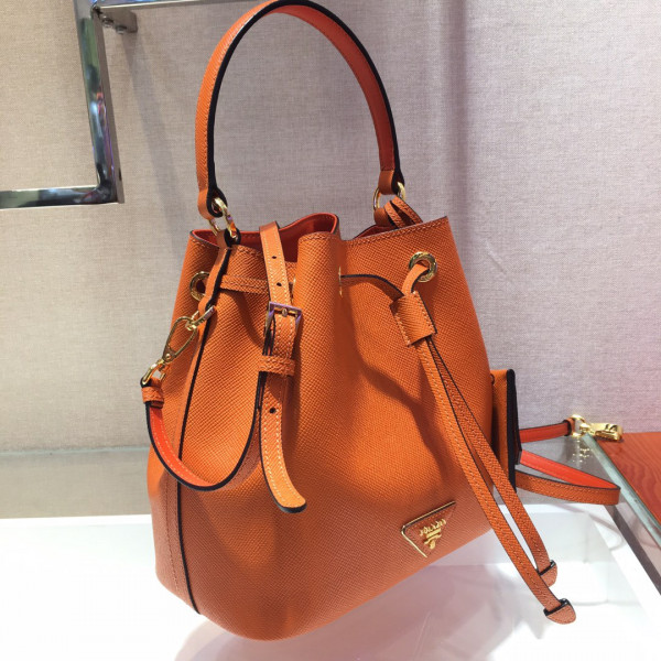 HOT SALE PRADA Saffiano Leather Bucket Bag