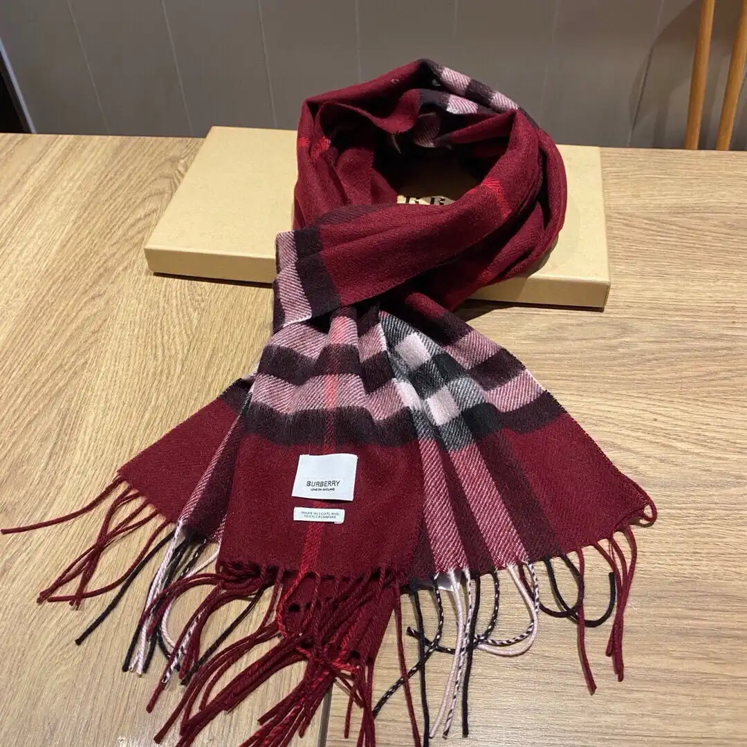 Burberry Check Cashmere Scarf