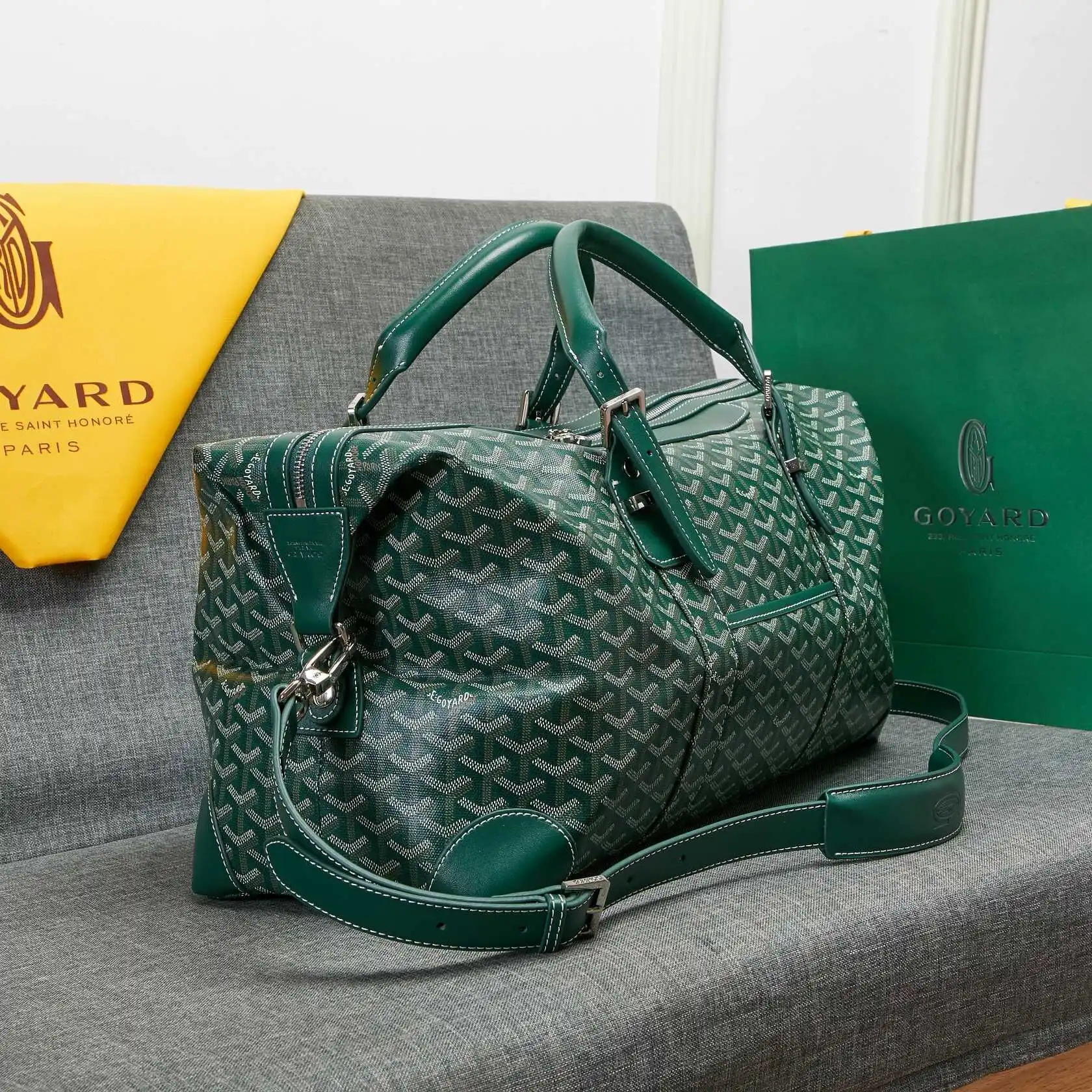 [FREE SHIPPING] GOYARD Travel 55 Bag