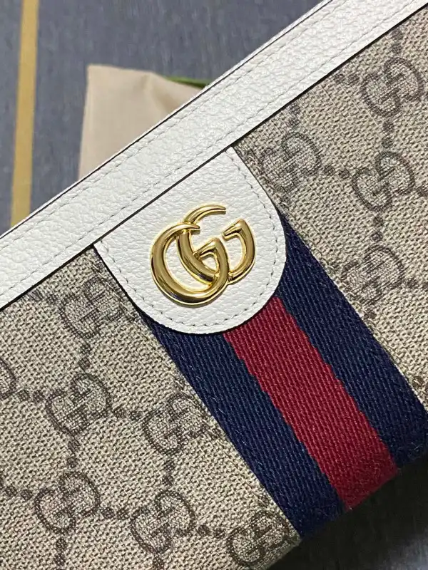 Gucci Ophidia GG zip around wallet