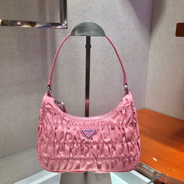 HOT SALE PRADA NYLON AND SAFFIANO LEATHER MINI BAG