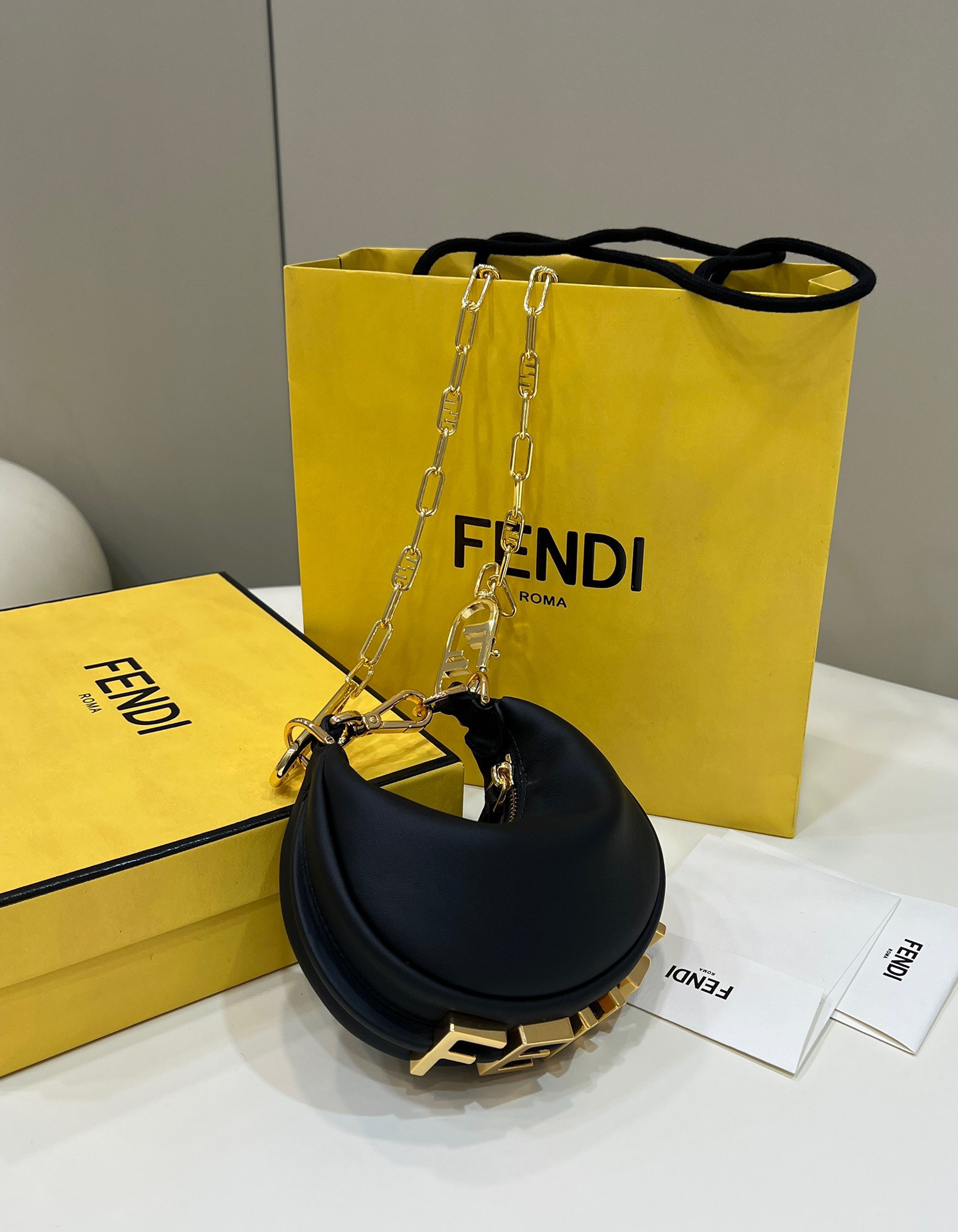 Fendi Nano Fendigraphy-16.5*14*5CM