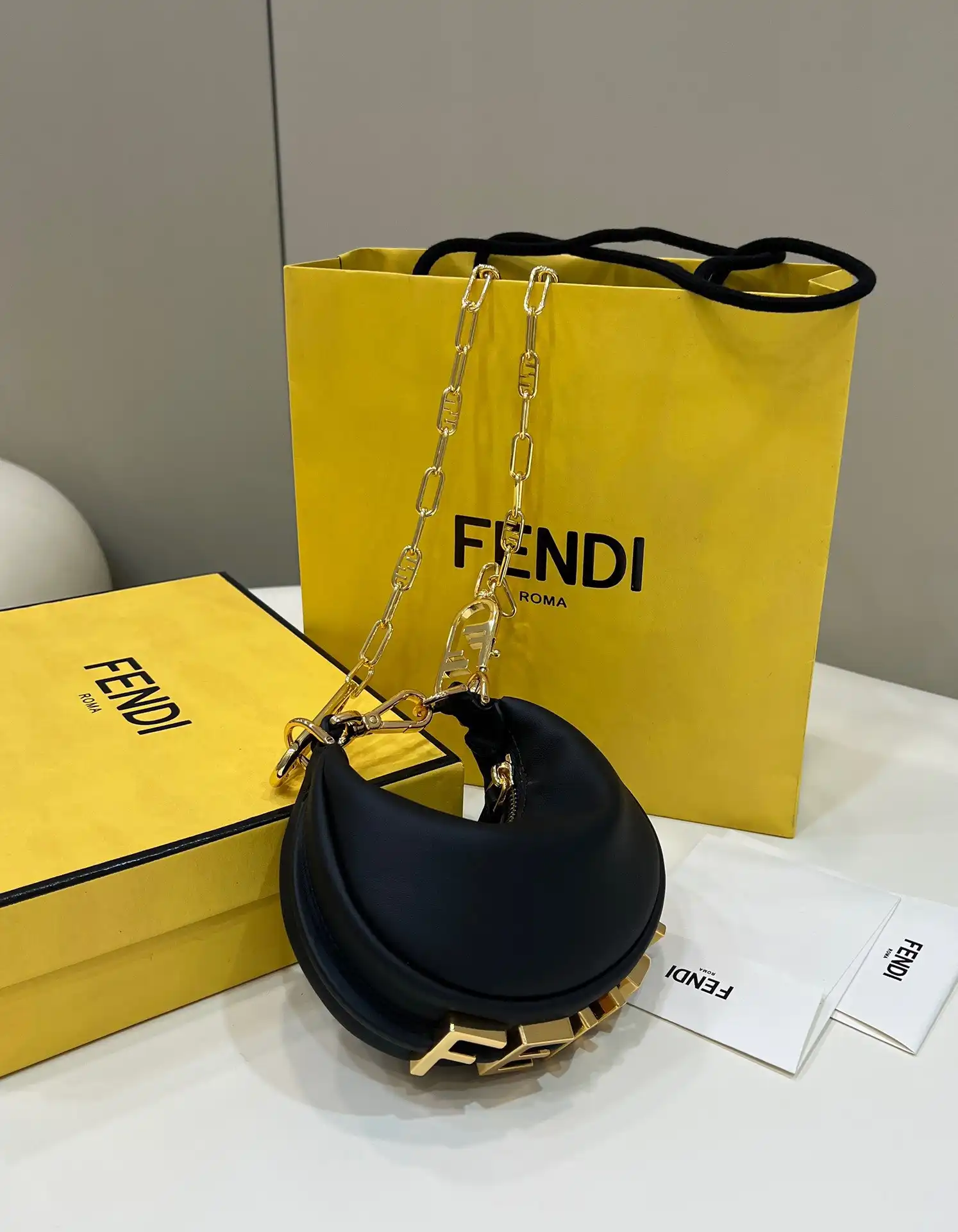 Fendi Nano Fendigraphy-16.5*14*5CM