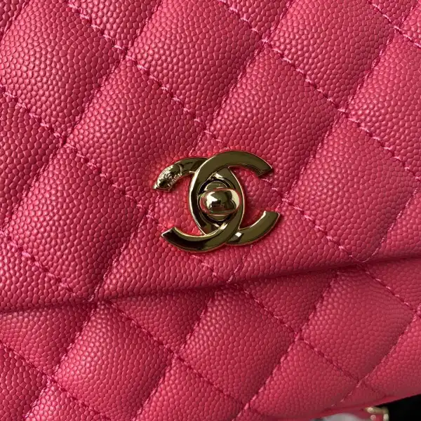 CHANEL FLAP BAG WITH TOP HANDLE