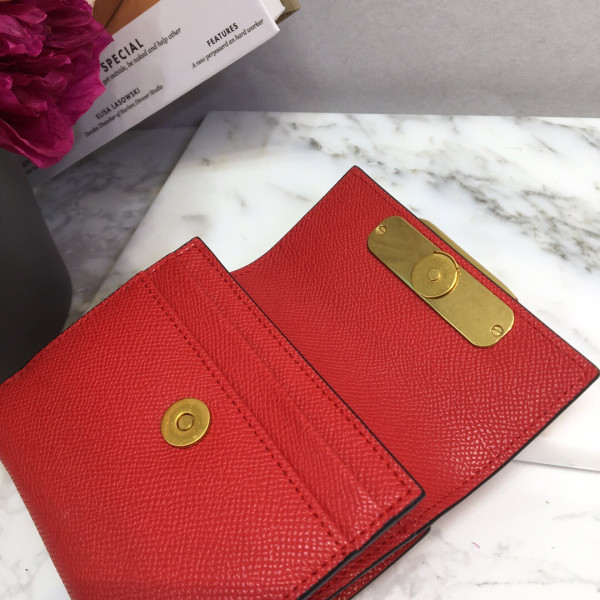 [FREE SHIPPING] VALENTINO GARAVANI COMPACT VSLING GRAINY CALFSKIN WALLET