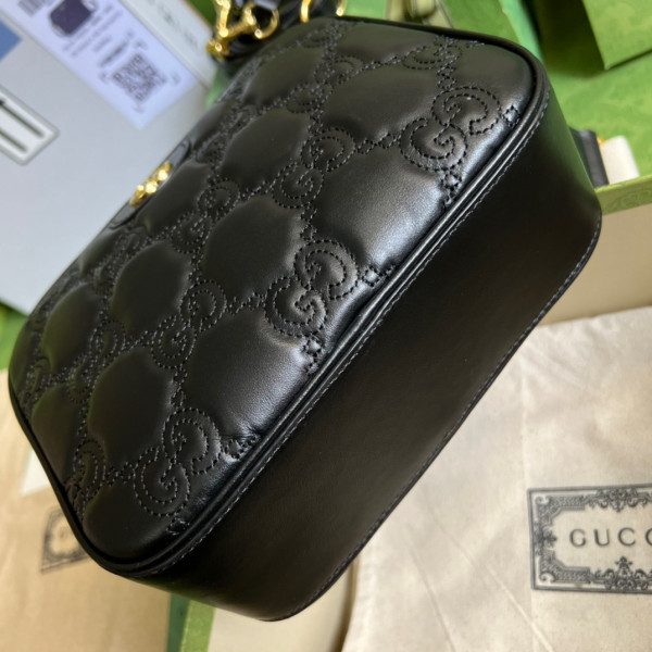 HOT SALE Gucci GG matelassé leather shoulder bag