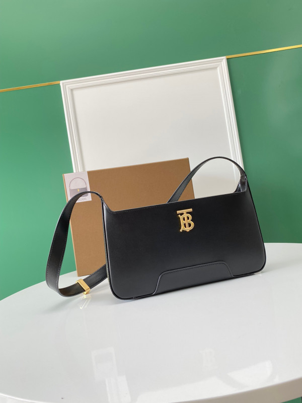 HOT SALE BURBERRY Leather TB Shoulder Bag