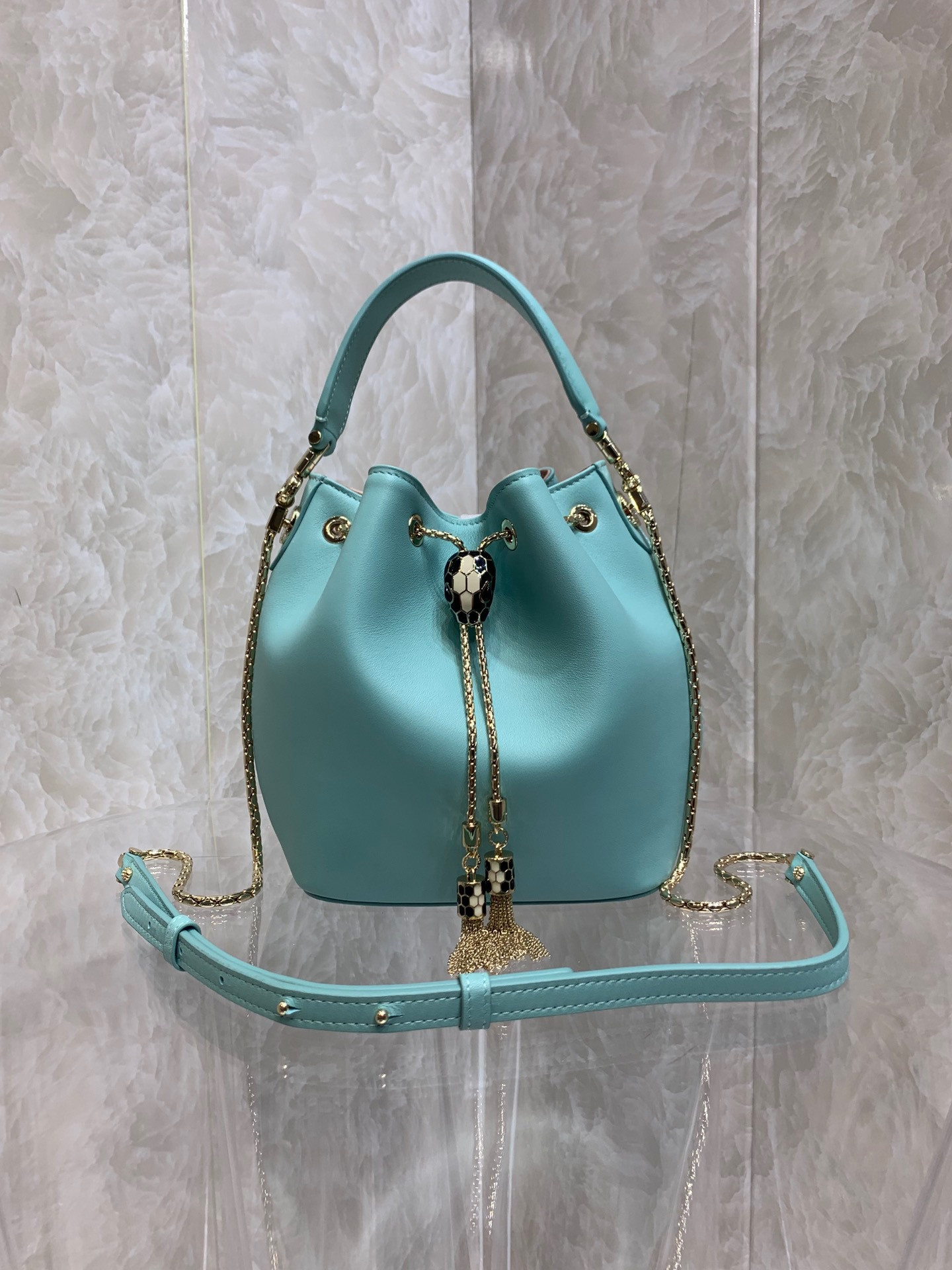 HOT SALE BVLGARI SERPENTI FOREVER BUCKET BAG