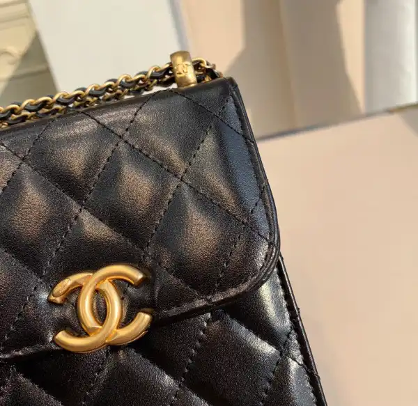 CHANEL PHONE HOLDER WITH CHAIN