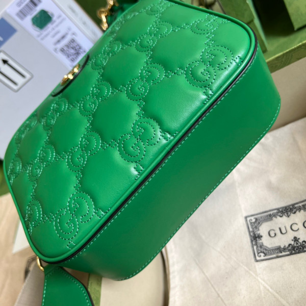 HOT SALE Gucci GG matelassé leather shoulder bag