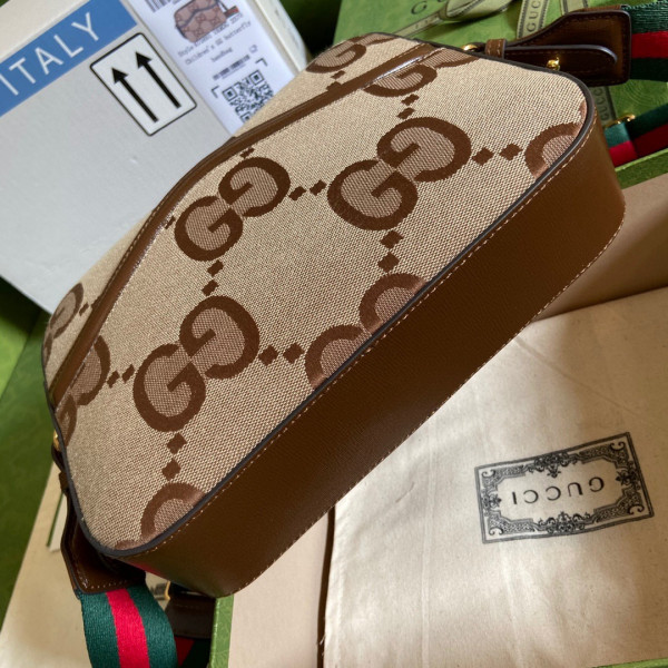 HOT SALE GUCCI Messenger bag with jumbo GG