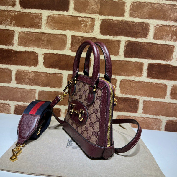 HOT SALE GUCCI Horsebit 1955 GG mini bag