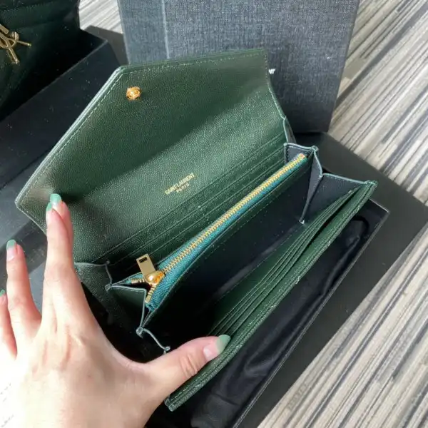 YSL MONOGRAM LARGE FLAP WALLET