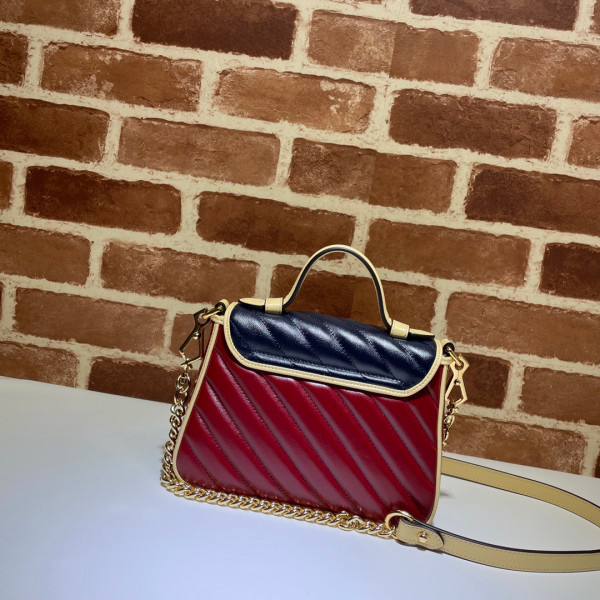 HOT SALE GUCCI GG Marmont Mini Top Handle Bag