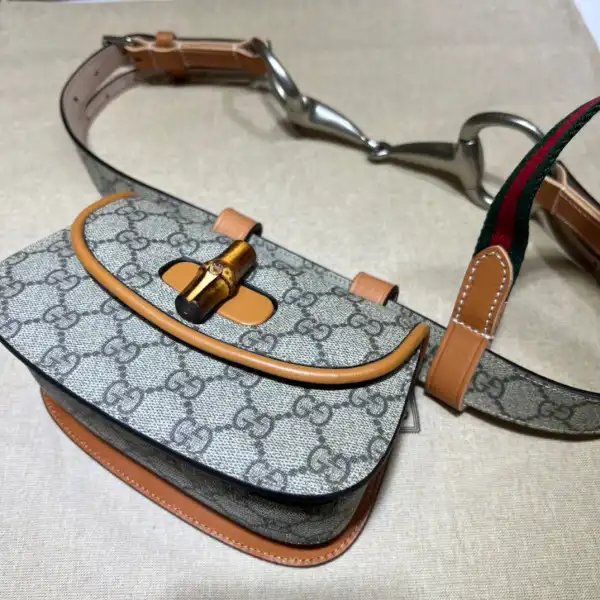 Cheap Gucci Bamboo 1947 mini belt bag