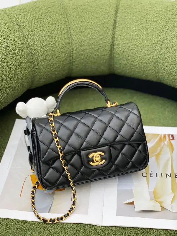 First bag ru CHANEL MINI FLAP BAG WITH TOP HANDLE