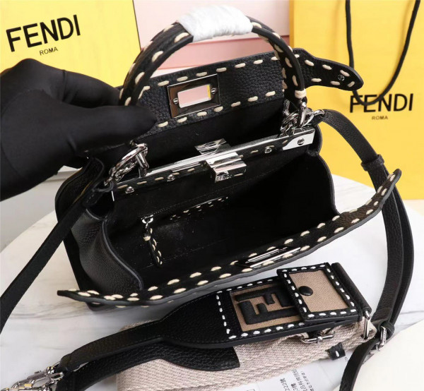 HOT SALE FENDI PEEKABOO MINI BAG-18-23-11cm