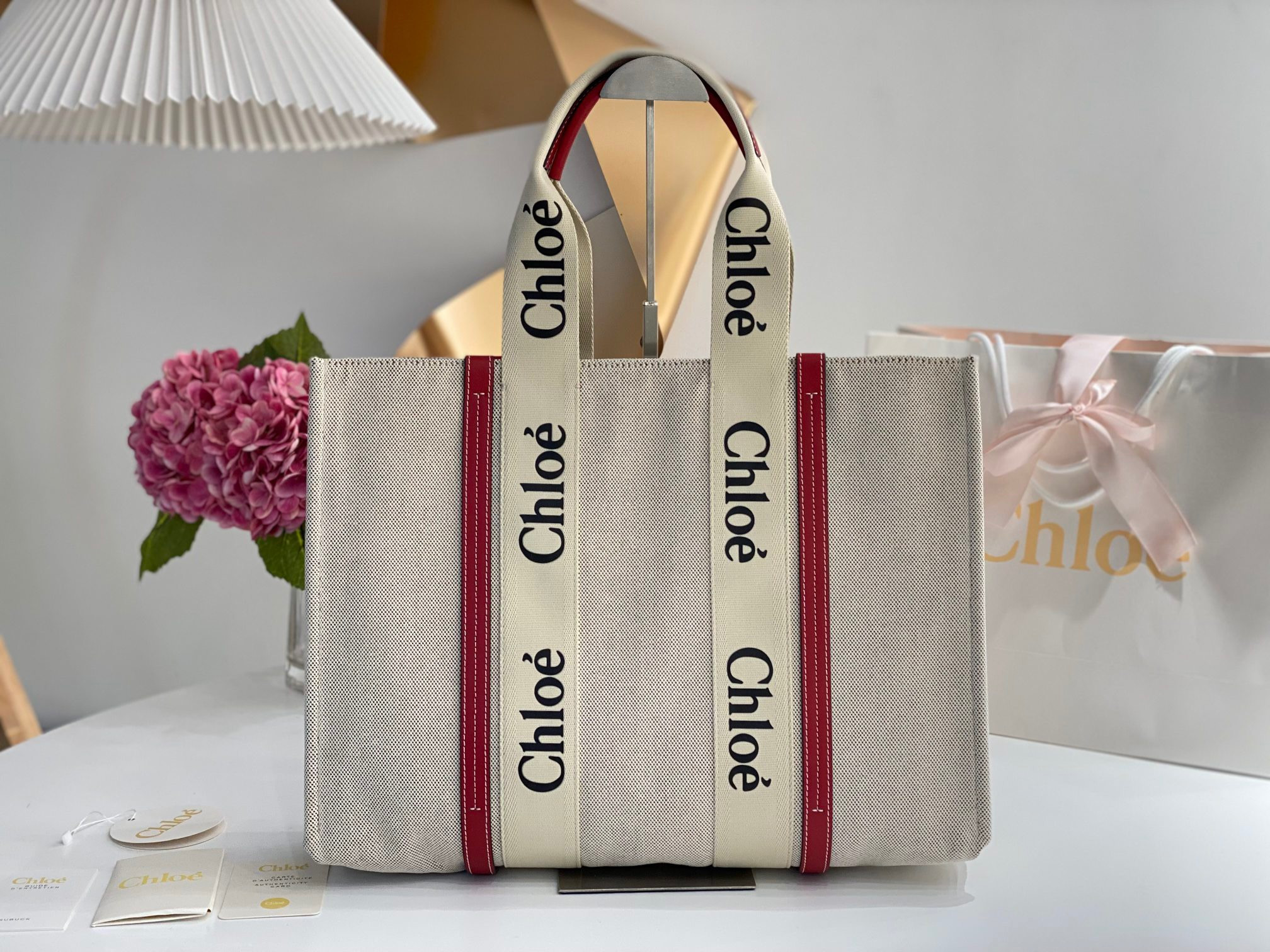 HOT SALE CHLOÉ large woody tote bag