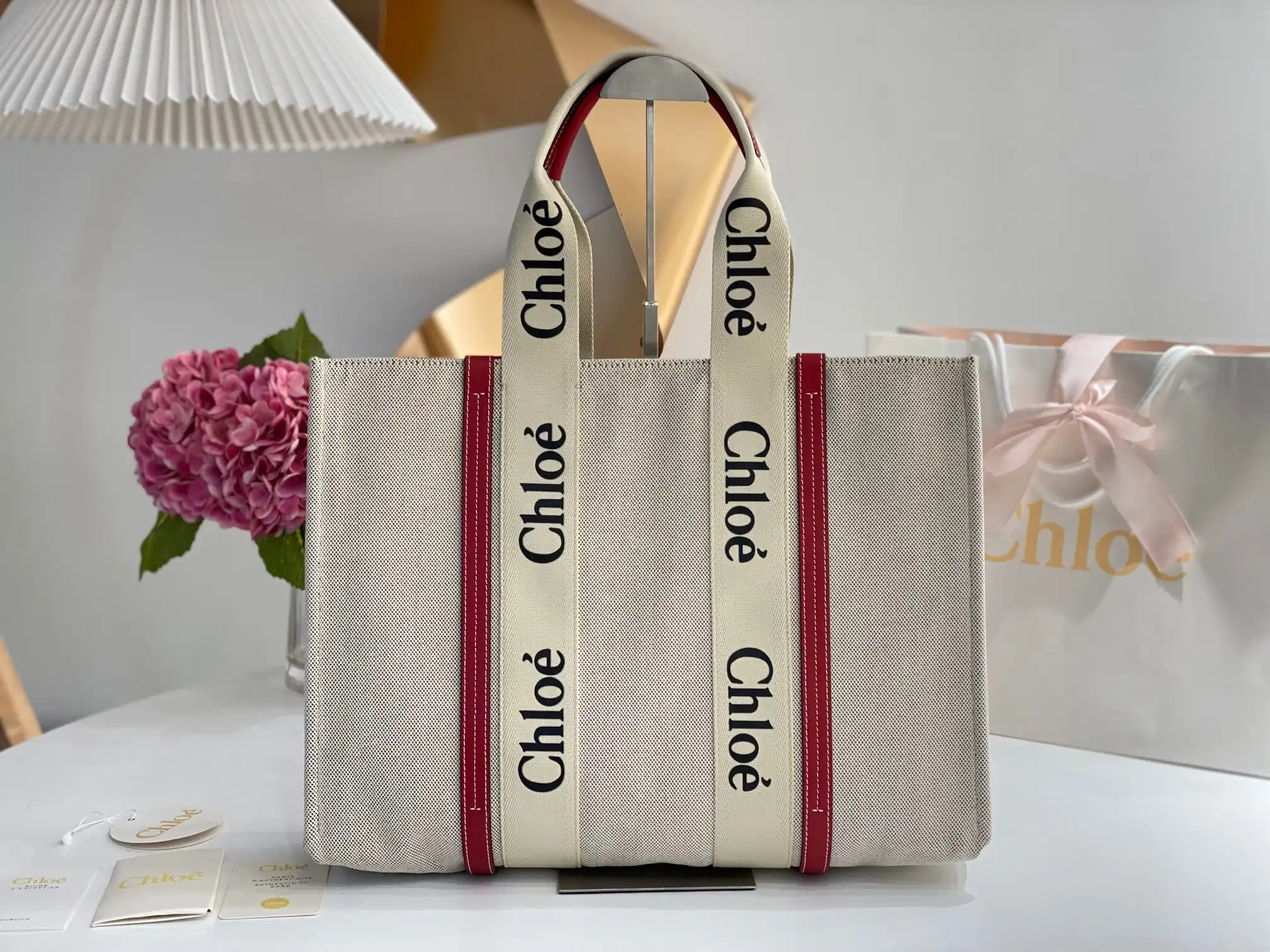 CHLOÉ large woody tote bag