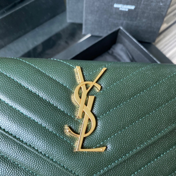 HOT SALE YSL MONOGRAM LARGE FLAP WALLET