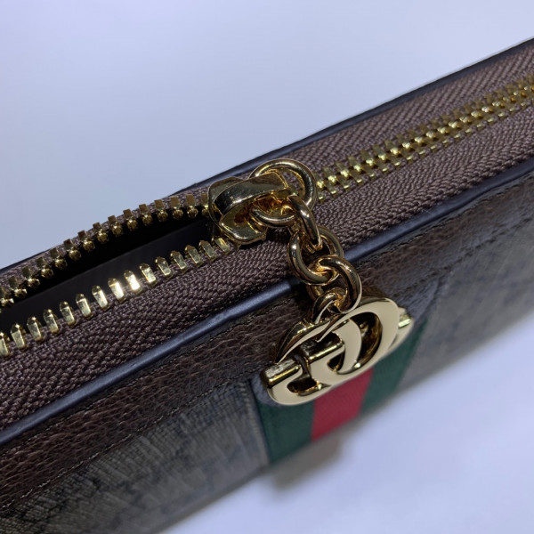 HOT SALE Gucci Ophidia GG zip around wallet