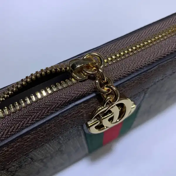 Gucci Ophidia GG zip around wallet