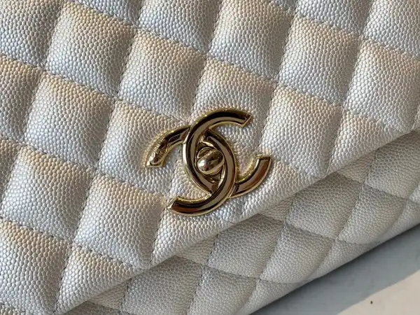 CHANEL LARGE FLAP BAG WITH TOP HANDLE