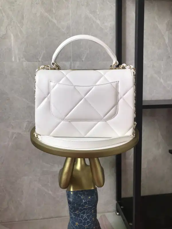 CHANEL FLAP BAG WITH TOP HANDLE