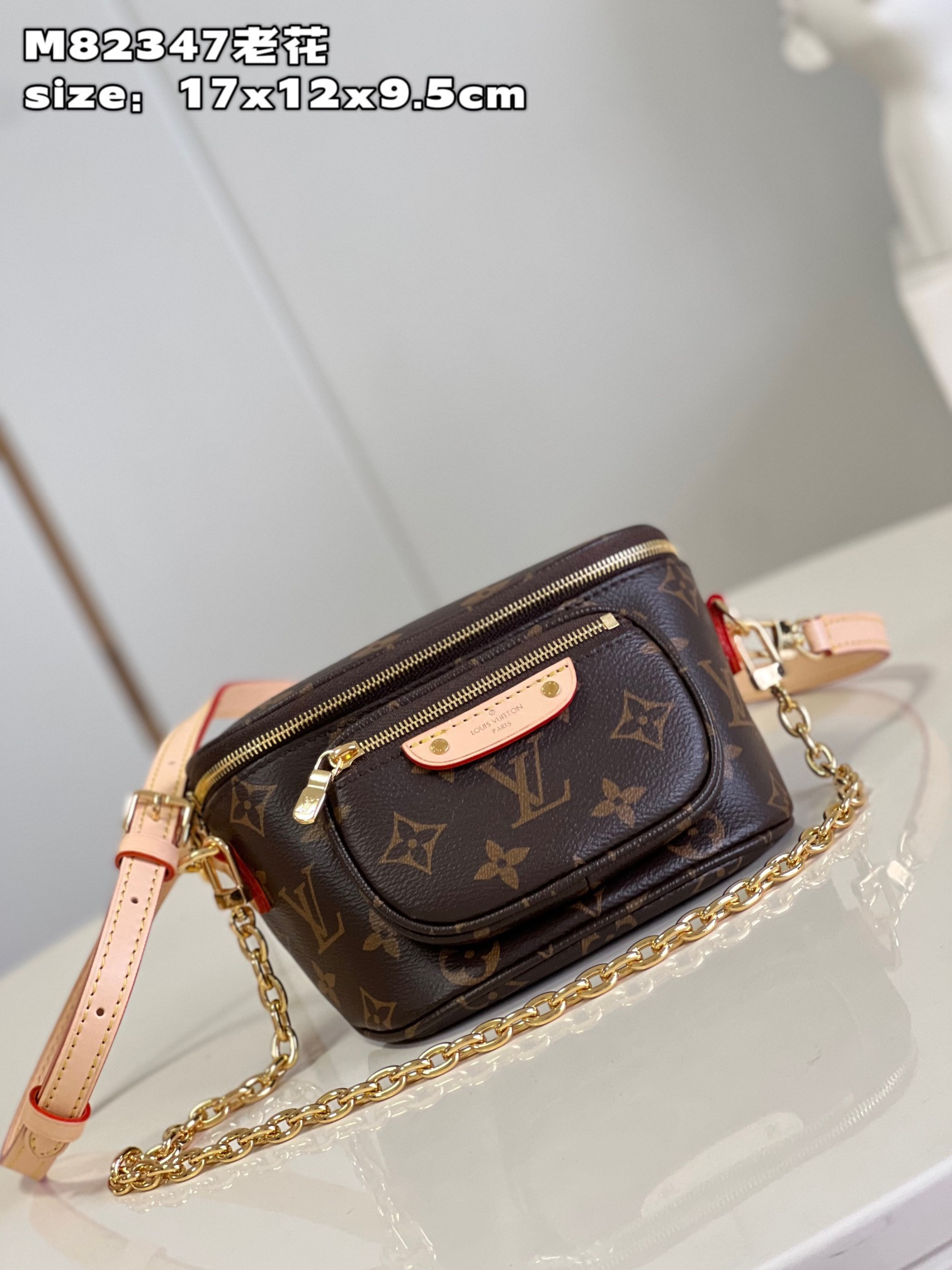 LOUIS VUITTON MINI BUMBAG-17-12-9.5CM