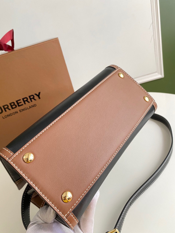 HOT SALE BURBERRY Mini Vintage Check Two-handle Title Bag