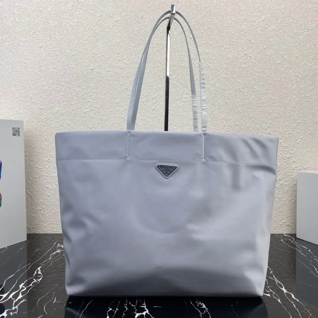 PRADA Re-Nylon and Saffiano leather tote bag