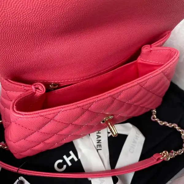 CHANEL FLAP BAG WITH TOP HANDLE