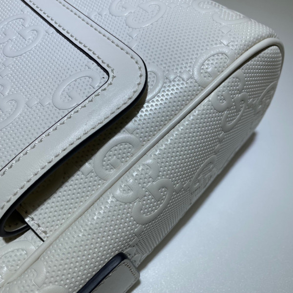 HOT SALE GUCCI GG embossed messenger bag