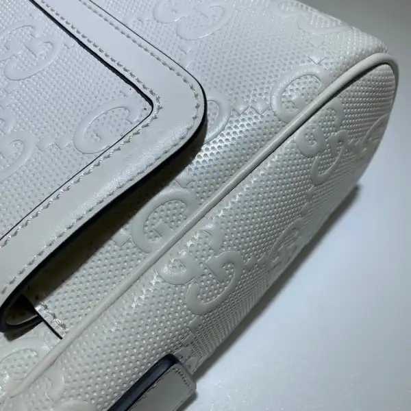 Cheap GUCCI GG embossed messenger bag