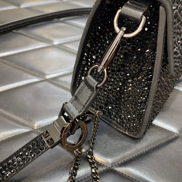 HOT SALE VALENTINO MINI VSLING HANDBAG WITH SPARKLING EMBROIDERY