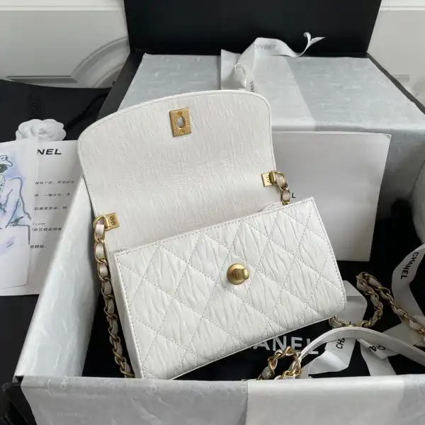 CHANEL MINI FLAP BAG WITH TOP HANDLE