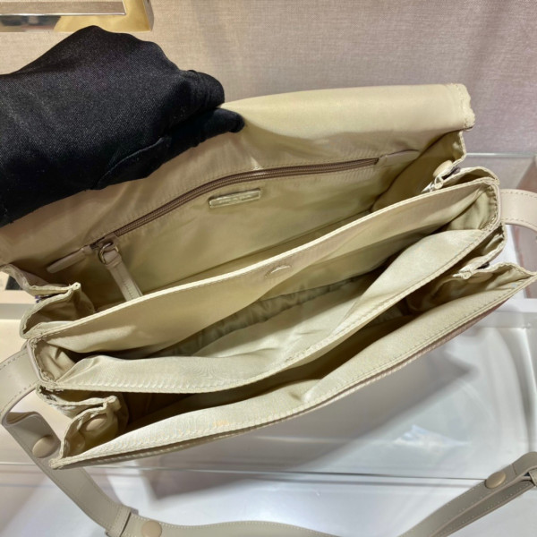 HOT SALE PRADA Medium padded nylon shoulder bag