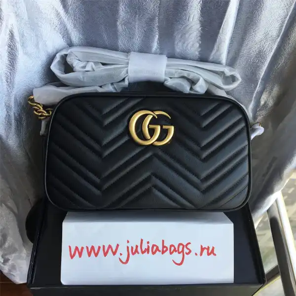 Affordable Gucci GG Marmont small matelassé shoulder bag