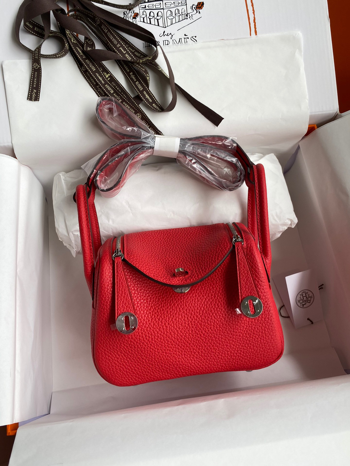 HOT SALE HERMES LINDY MINI HANDMADE