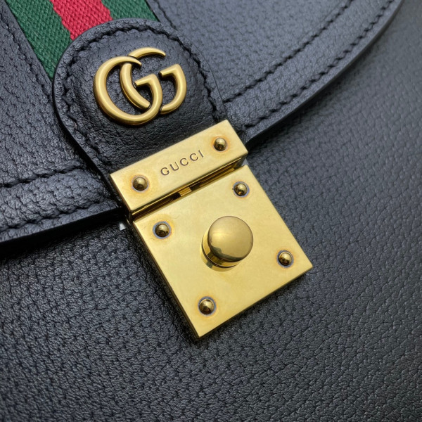 HOT SALE GUCCI Ophidia small top handle bag with Web