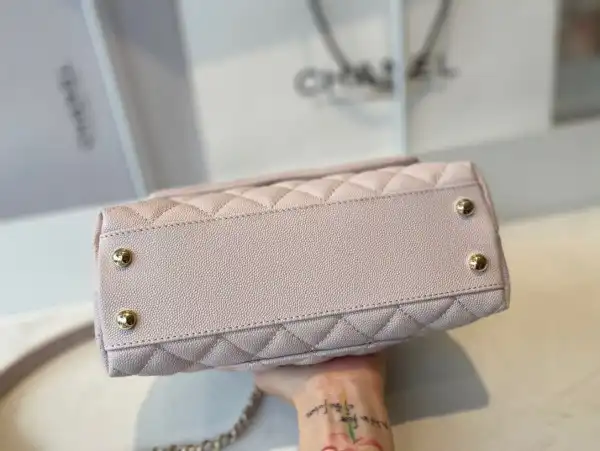 CHANEL FLAP BAG WITH TOP HANDLE