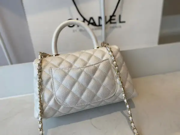 CHANEL FLAP BAG WITH TOP HANDLE