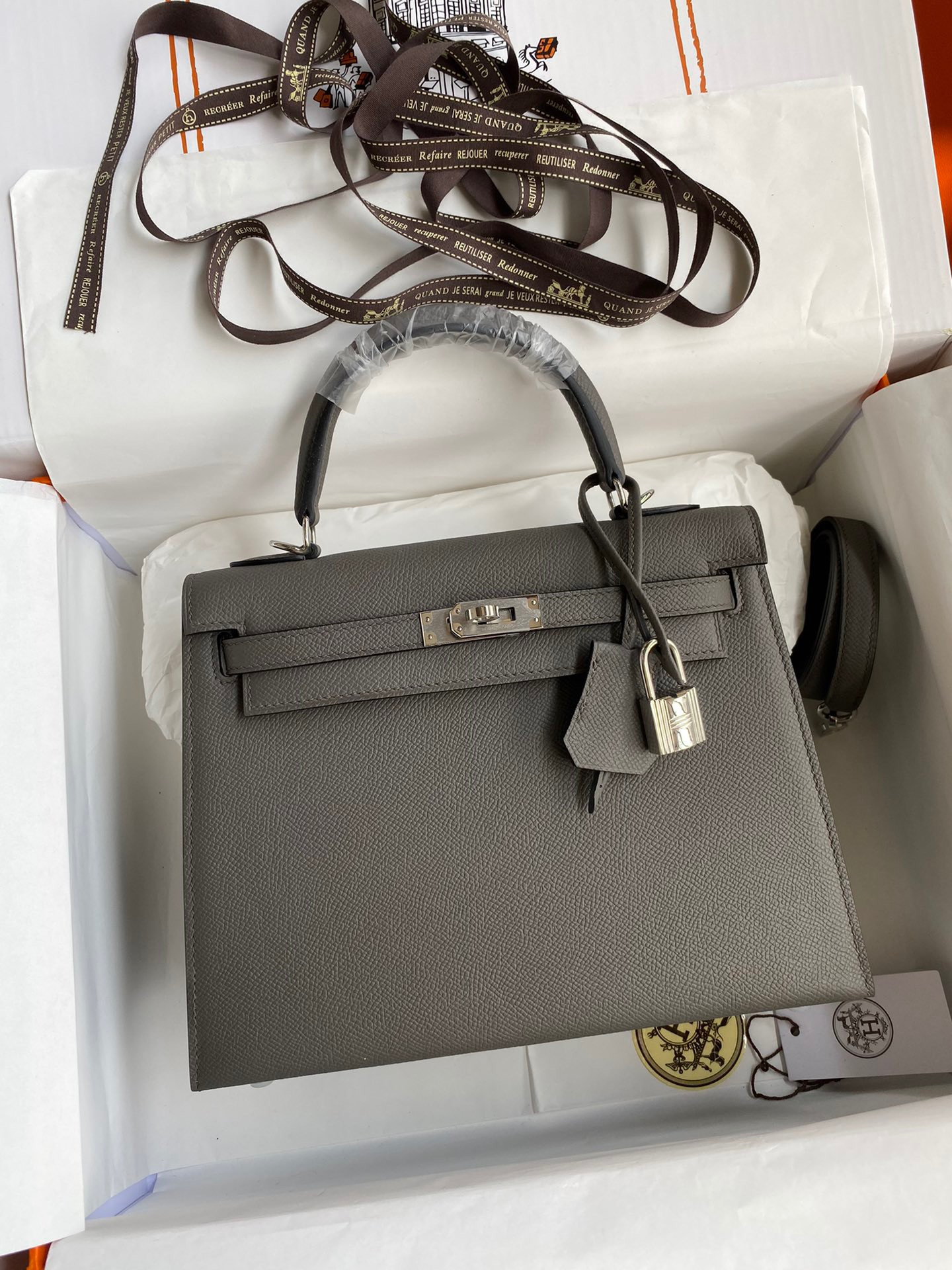 HOT SALE HERMES KELLY  ALL HANDMADE 25CM