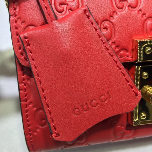 HOT SALE GUCCI Padlock small Gucci Signature shoulder bag