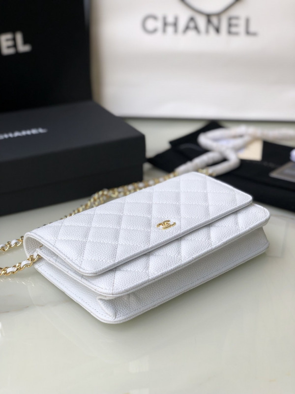 HOT SALE CL CHAIN WALLET CAVIAR