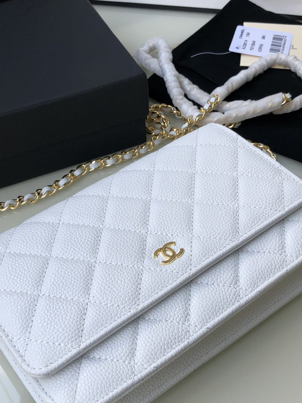 HOT SALE CL CHAIN WALLET CAVIAR