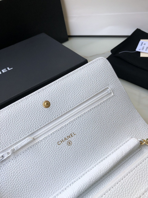 HOT SALE CL CHAIN WALLET CAVIAR