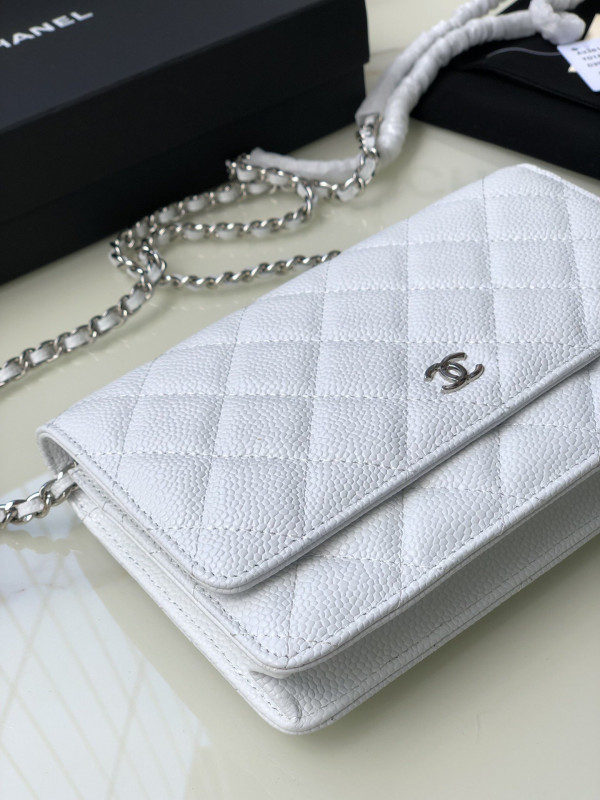 HOT SALE CL CHAIN WALLET CAVIAR