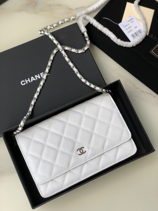 HOT SALE CL CHAIN WALLET CAVIAR