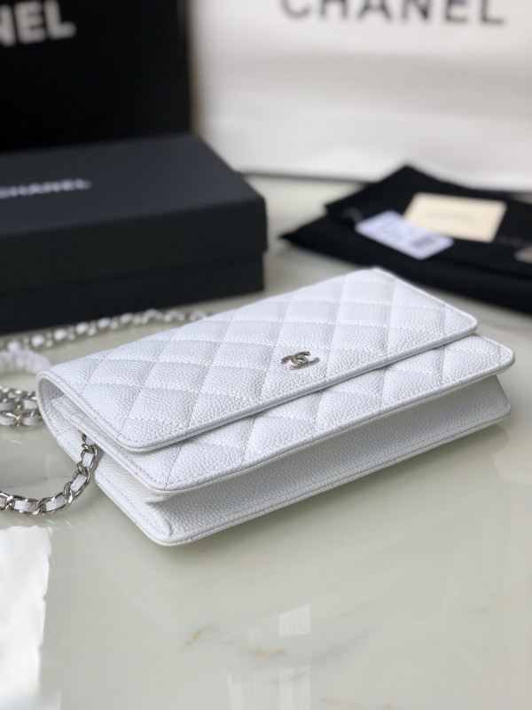 HOT SALE CL CHAIN WALLET CAVIAR